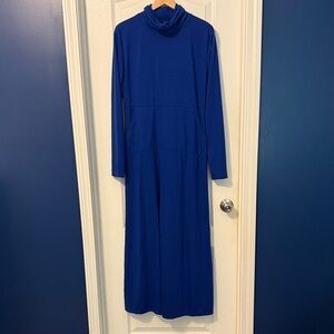 Chic Long Sleeve Blue Dress